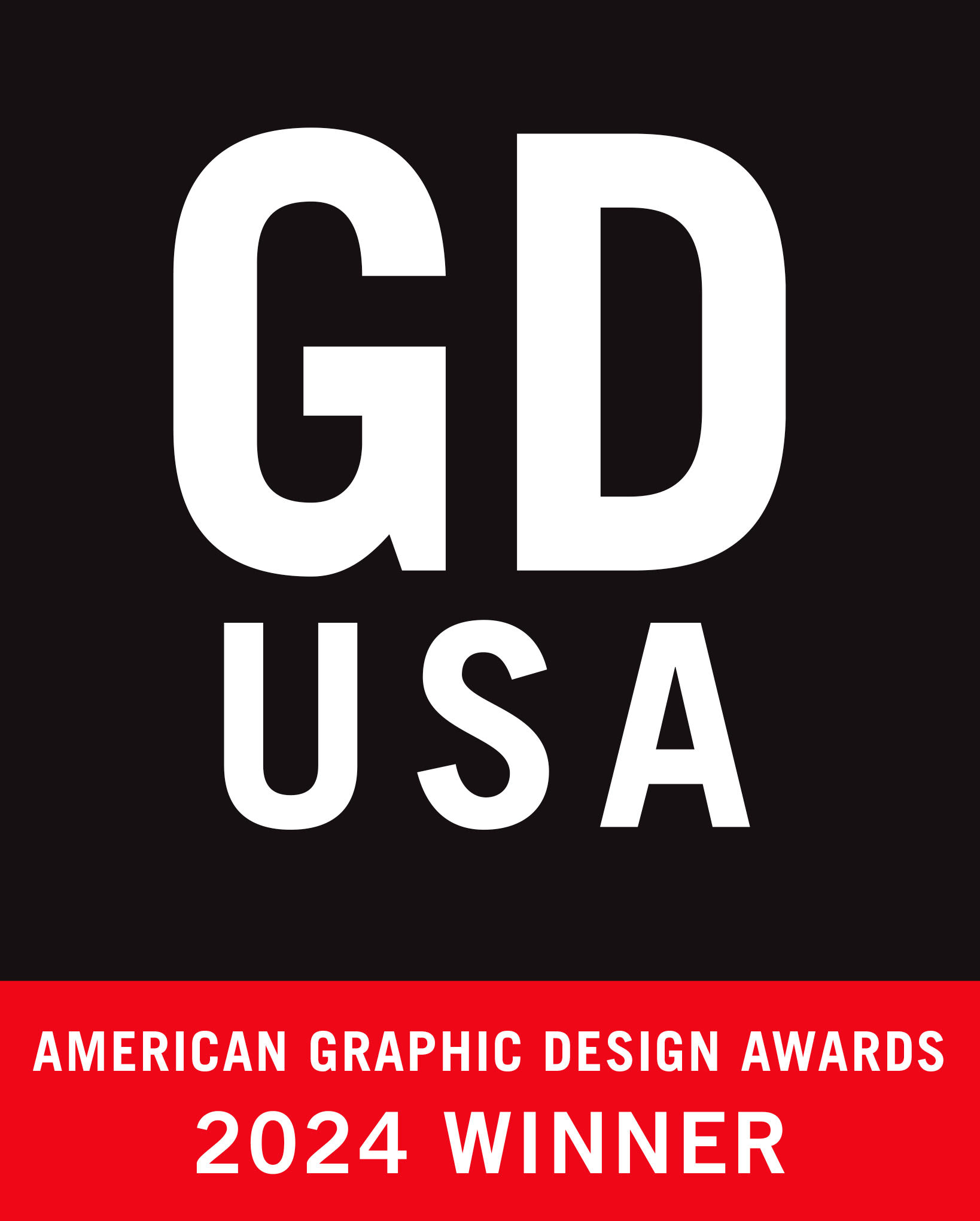 Graphic Design USA 2024 Winner badge